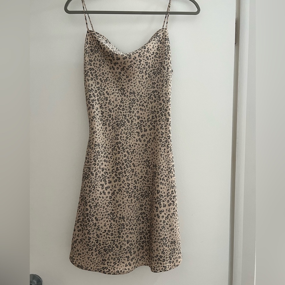 Abercrombie & Fitch  Cowl Neck Satin Slip Dress